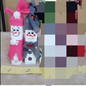 New, Snowpeople, Handmade